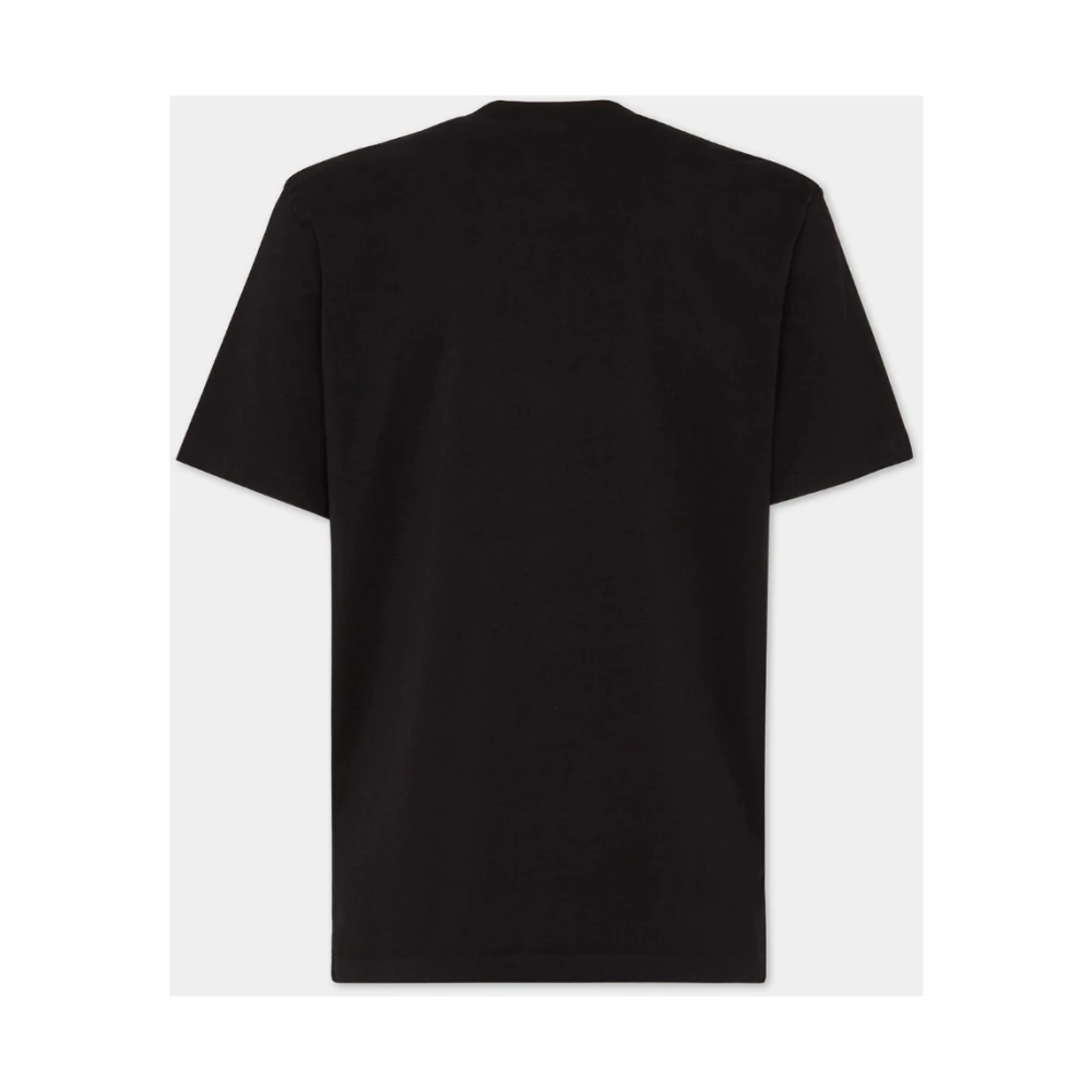 Dsquared2 Zwarte Regular Fit Tee Wintercollectie Black Heren