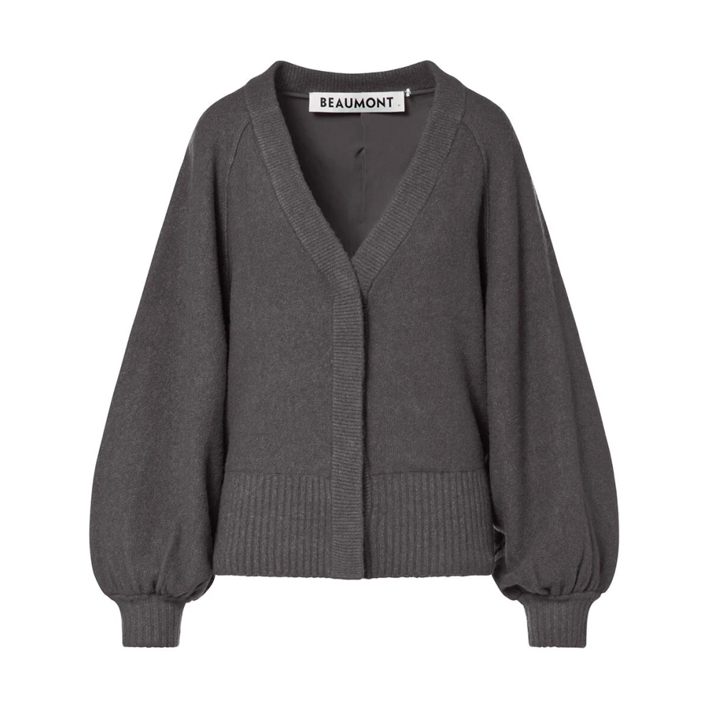 Beaumont Gezellige Salie Cardigan Gray Dames