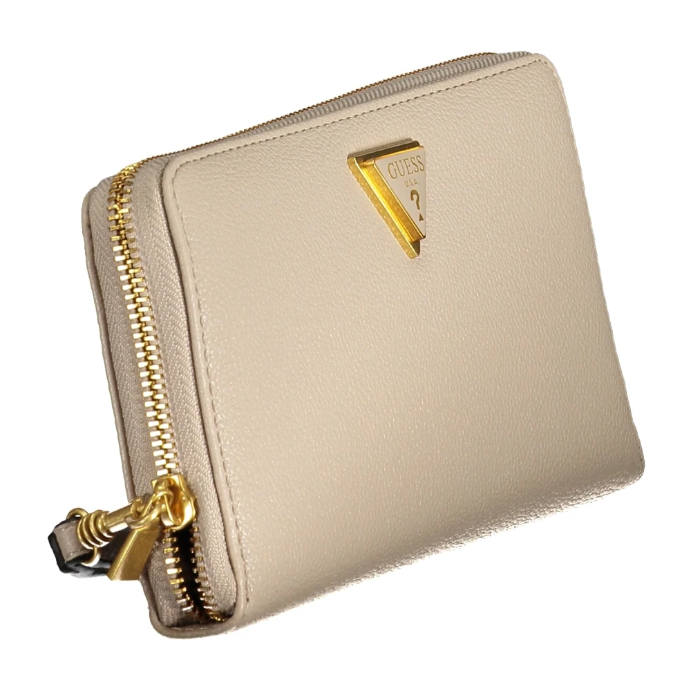 Guess Beige Portemonnee met Ritssluiting en Afneembare Band Beige Dames