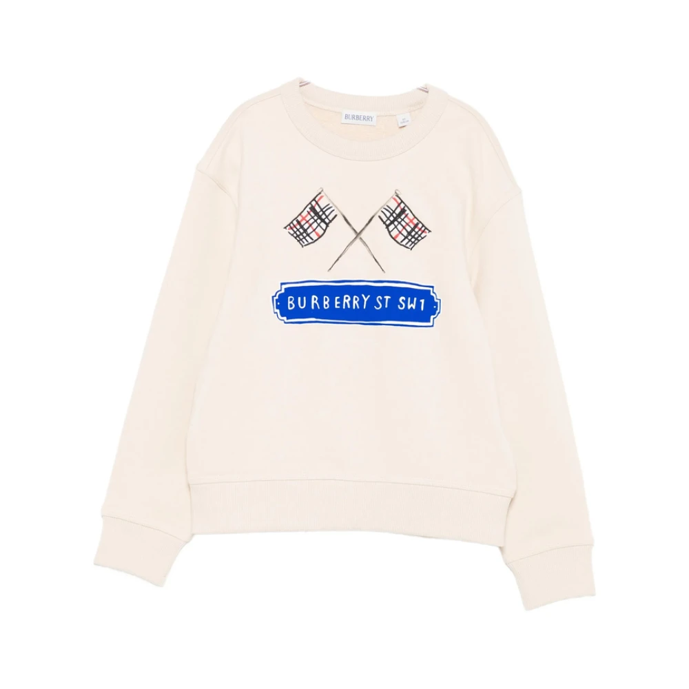 Burberry Boys Beige Stylish Jumper Mathew - Kids Sweatshirts - 6 Y - Kids