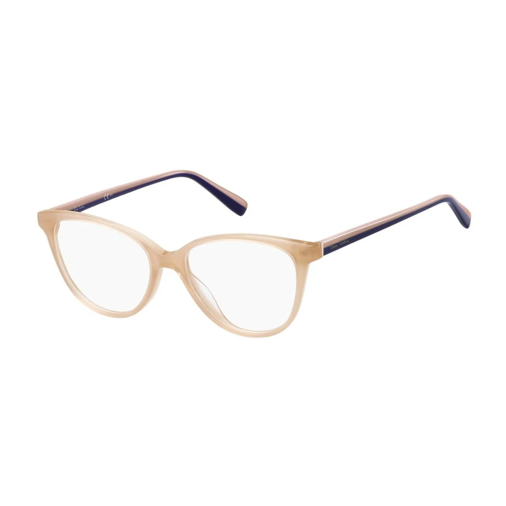 Pierre Cardin Beige Acetaat Frame Bril met Naaktdial Beige Dames
