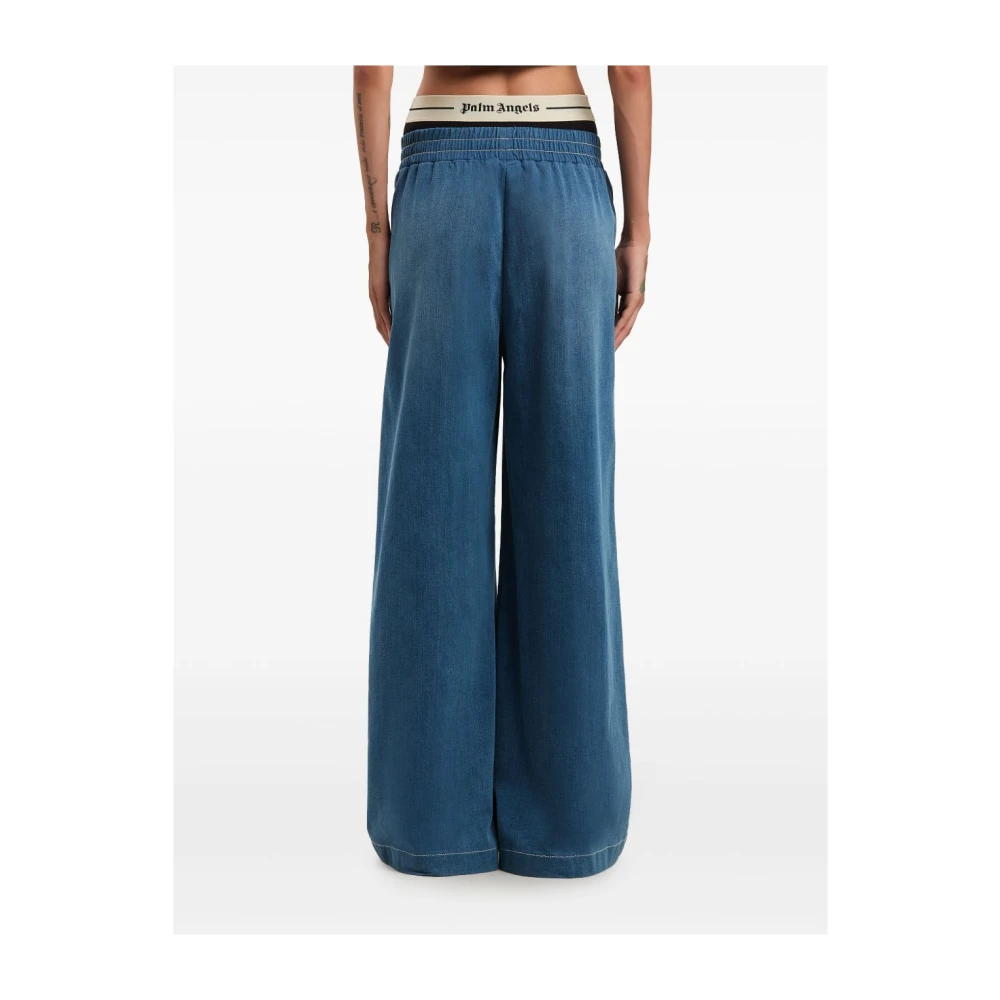Palm Angels Blauwe Jeans Casual Chic Stijl Blue Dames