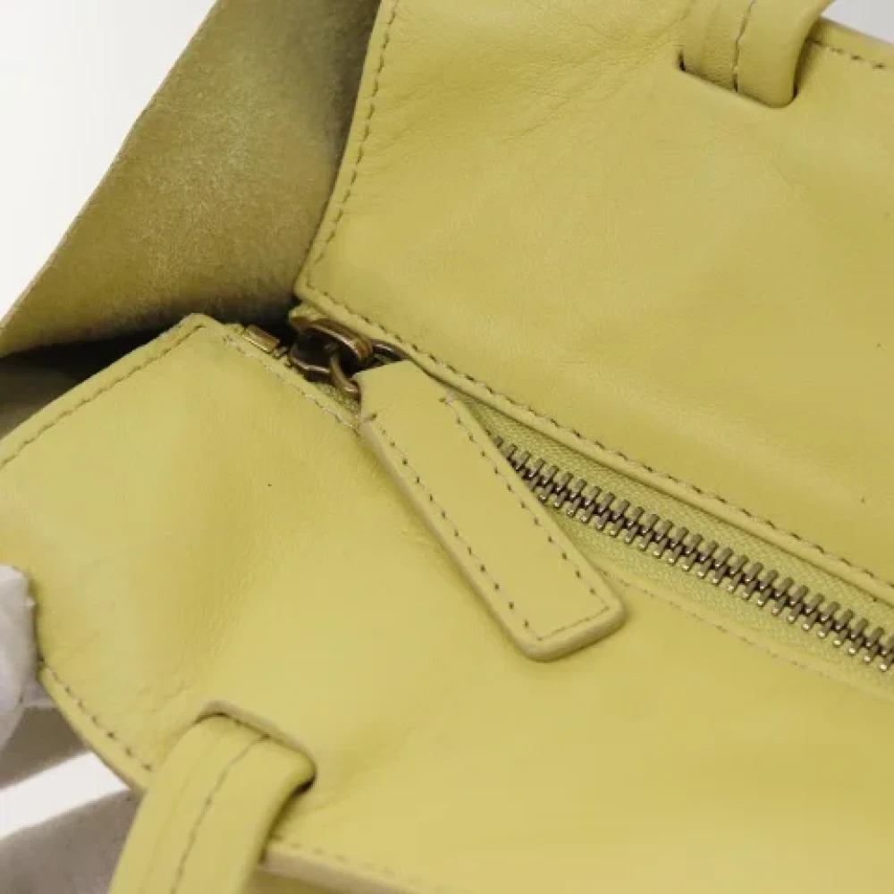 Celine Vintage Pre-owned Leather totes Yellow Dames