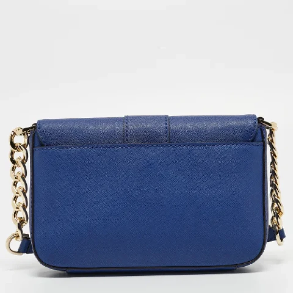 Michael Kors Pre-owned Leather crossbody-bags Blue Dames