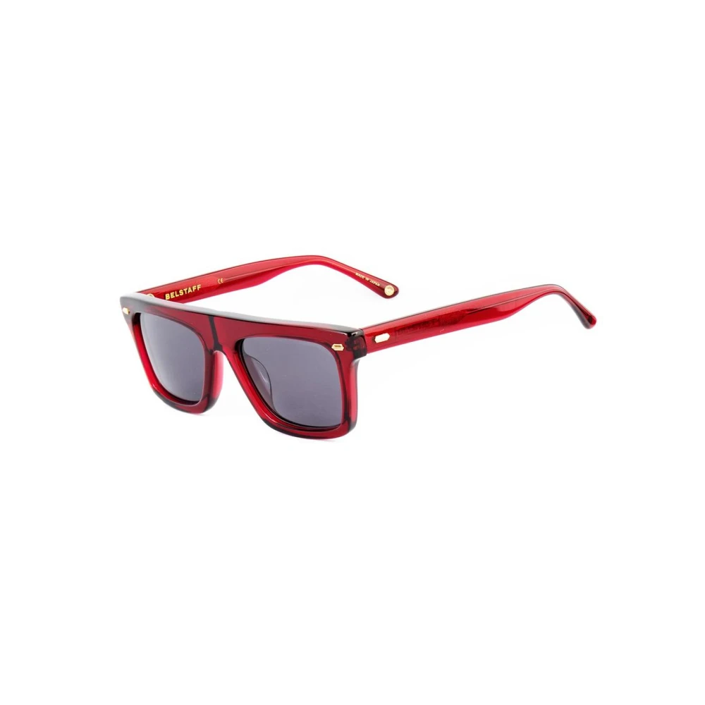 Belstaff Unisex Red Sunglasses, One Size, Acetate Frame Stylish Sunglasses