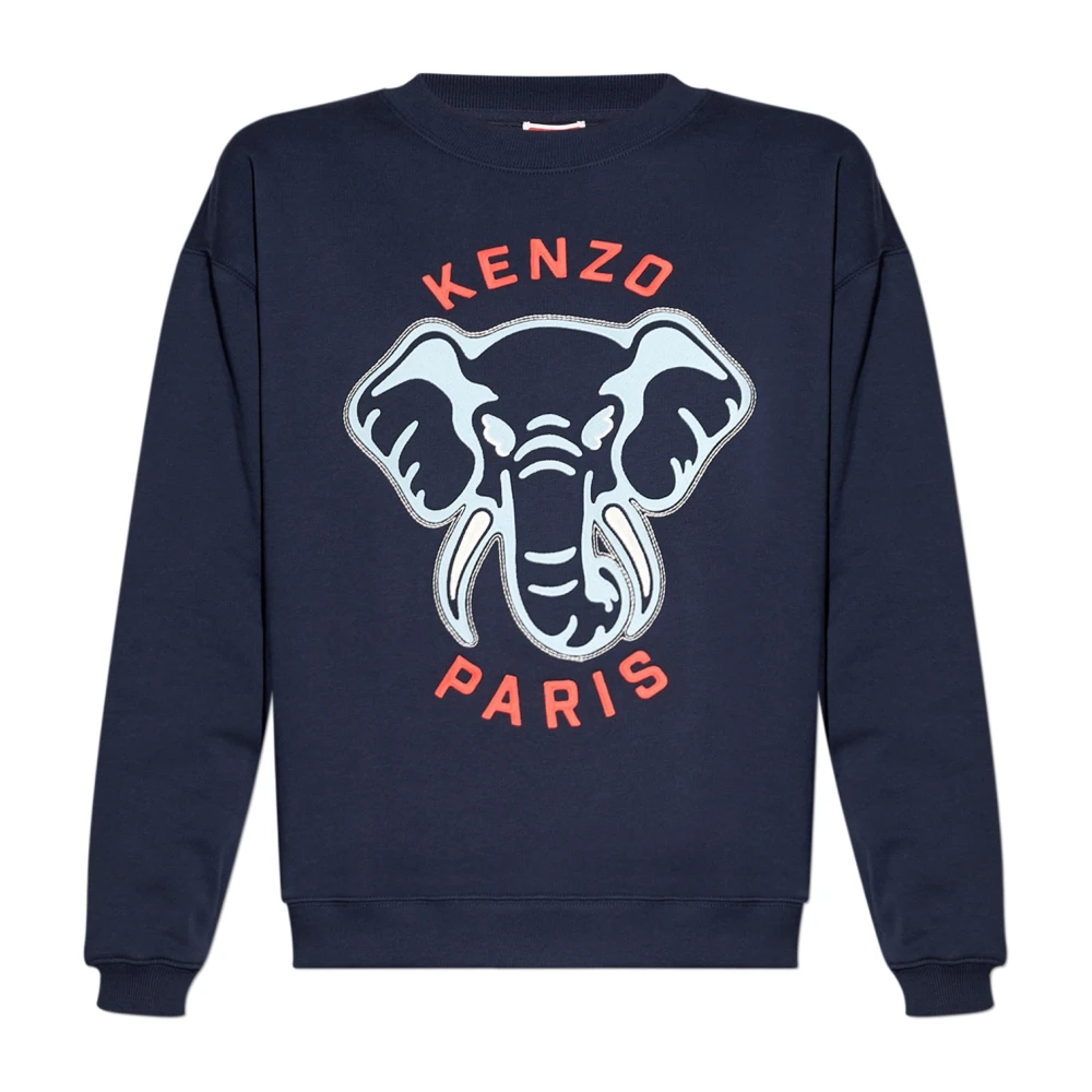 Kenzo Sweatshirt met logo Blue Dames