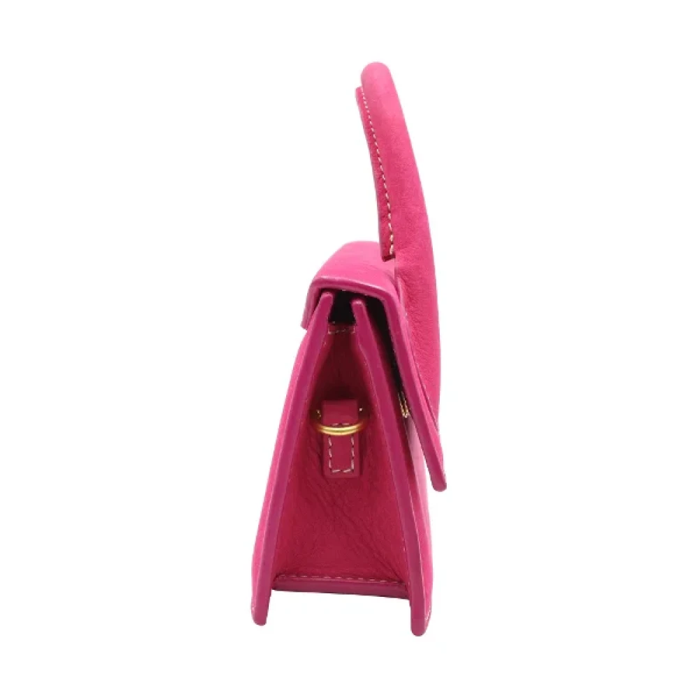 Jacquemus Pre-owned Leather handbags Pink Dames