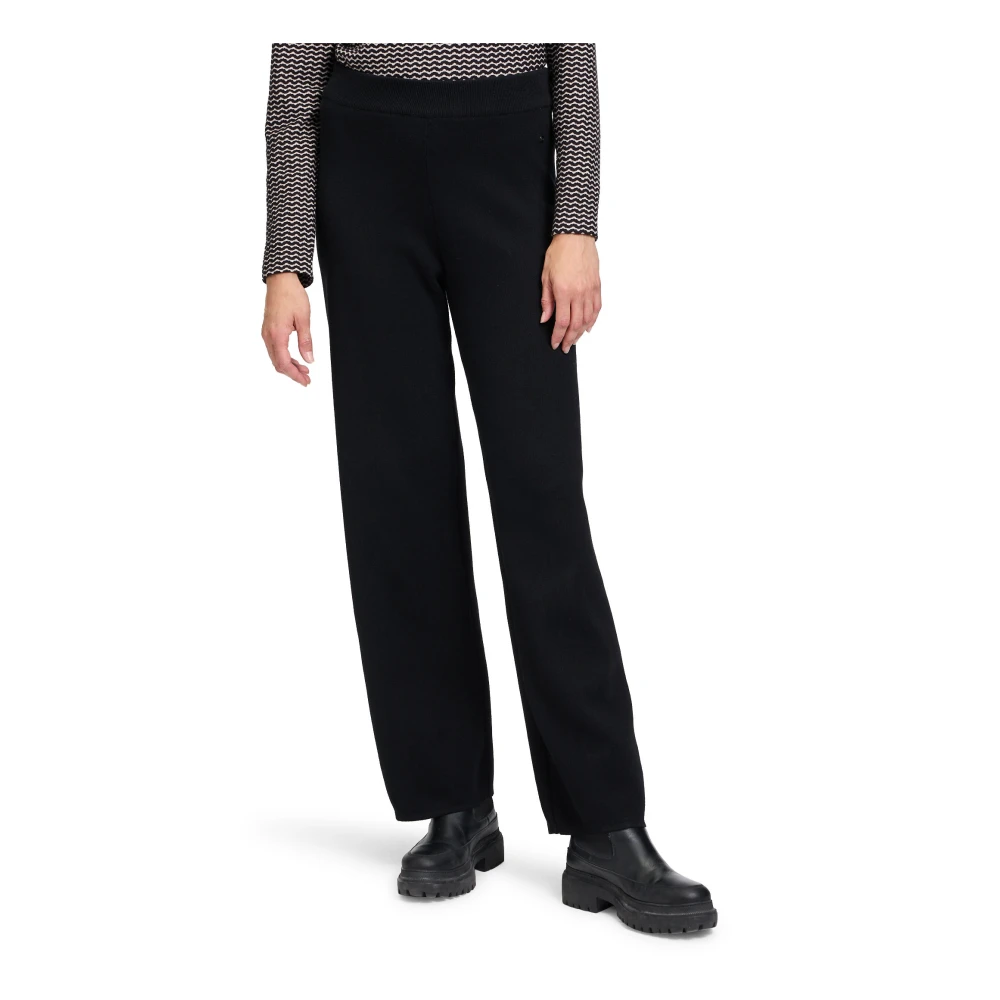 Betty & Co Elastische taille instapbroek Black Dames