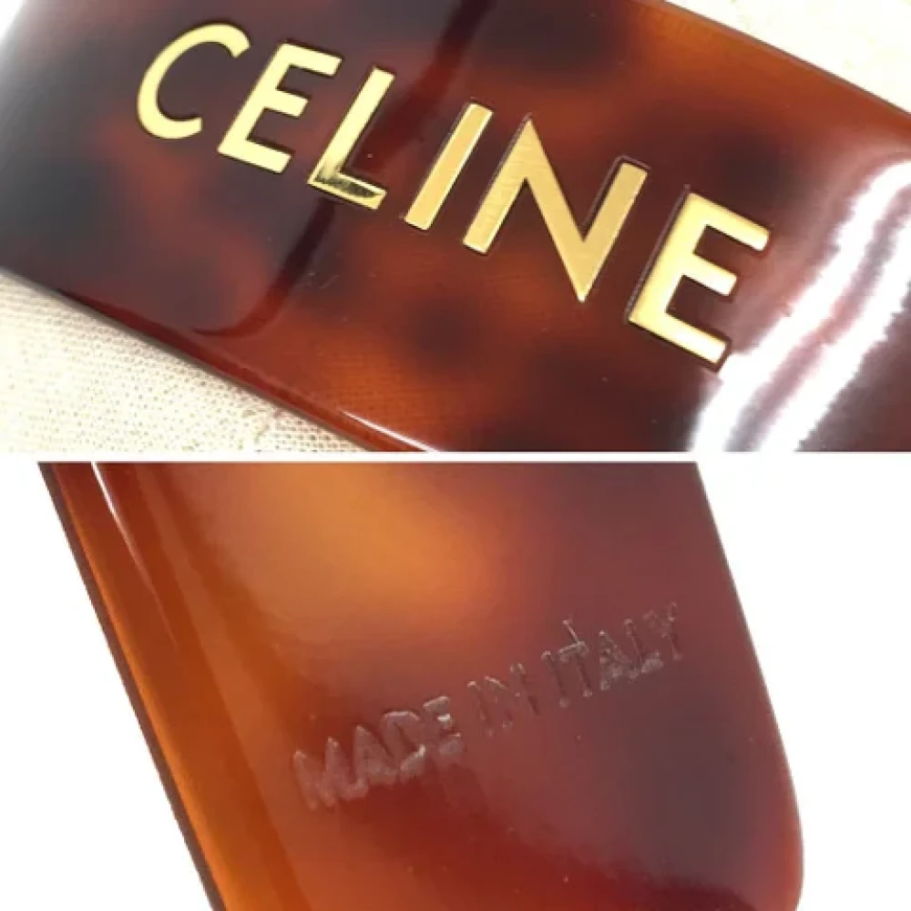 Celine Vintage Pre-owned Plastic hair-accessories Brown Dames