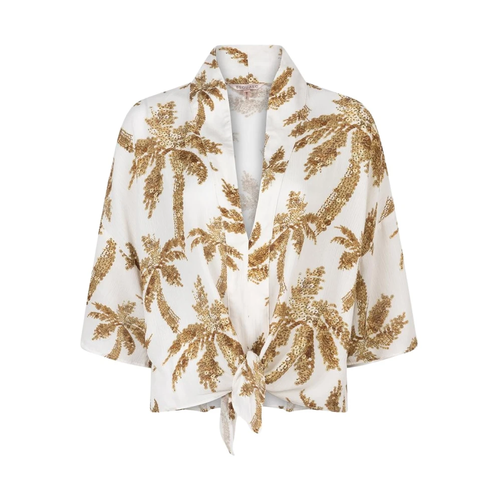 Esqualo blouse Paradise Palm Hs24.14222 999 print Multicolor