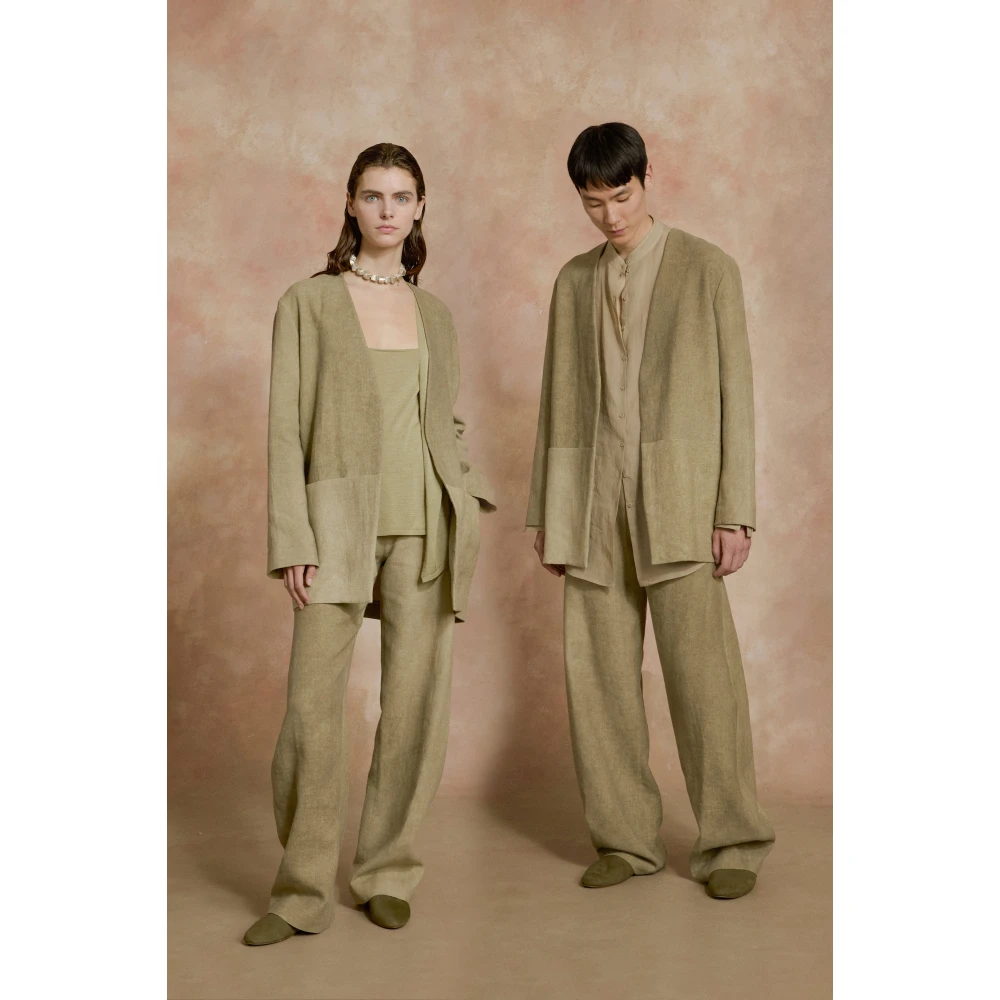 Cortana Cali groene geverfde broek Green Dames
