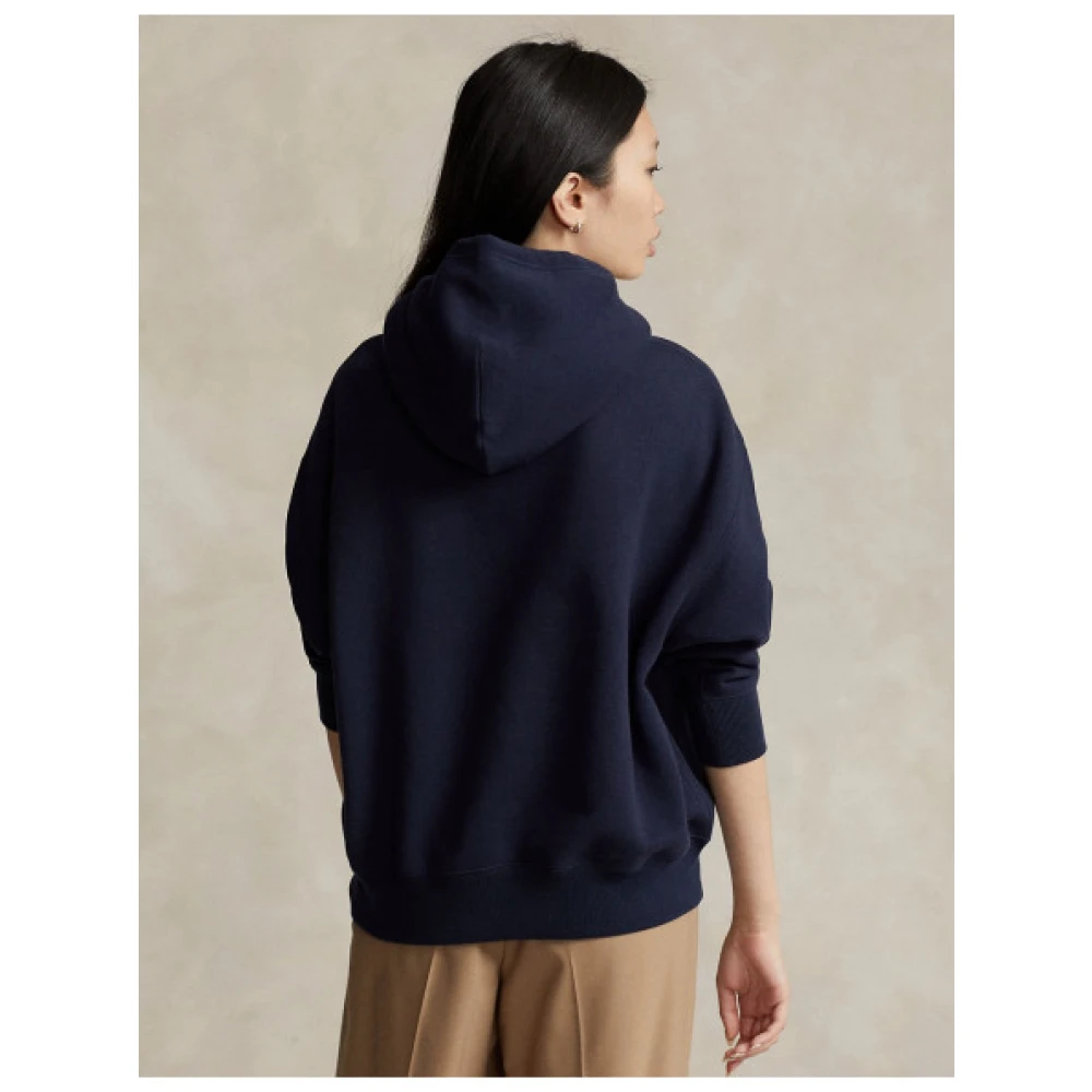 Polo Ralph Lauren Geborduurde Triple Rider Sweatshirt Blue Dames