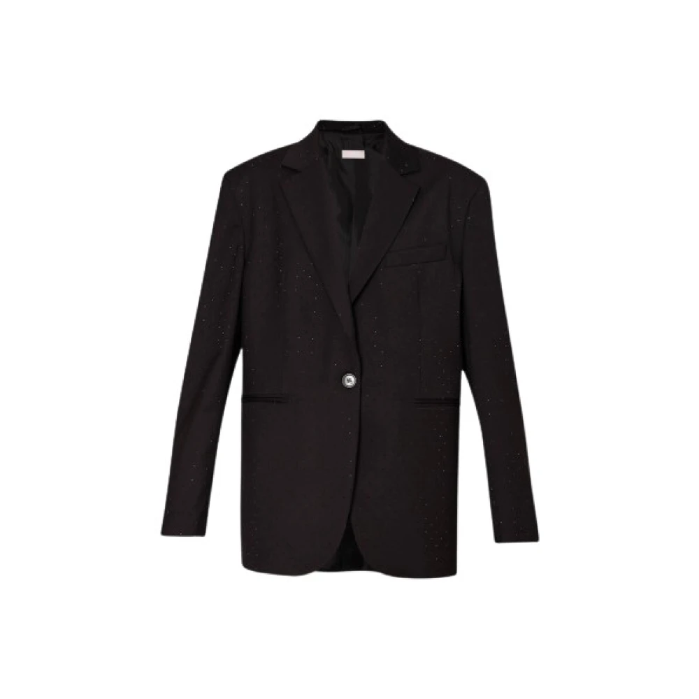 Liu Jo Chique Blazer met Eén Knoop in Zwart Black Dames