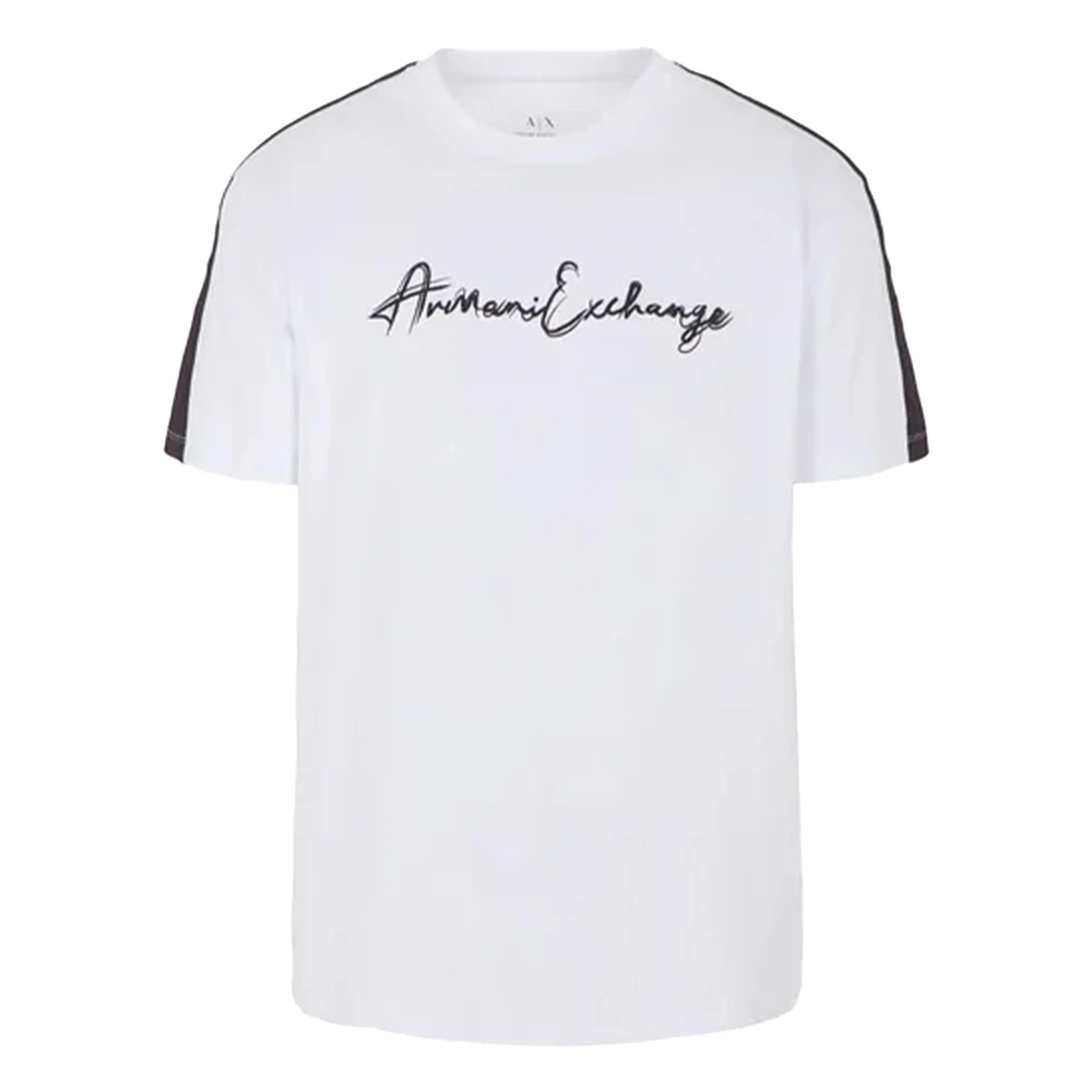 Armani Exchange Witte T-Shirt 6rztln zj9az 1100 White Heren