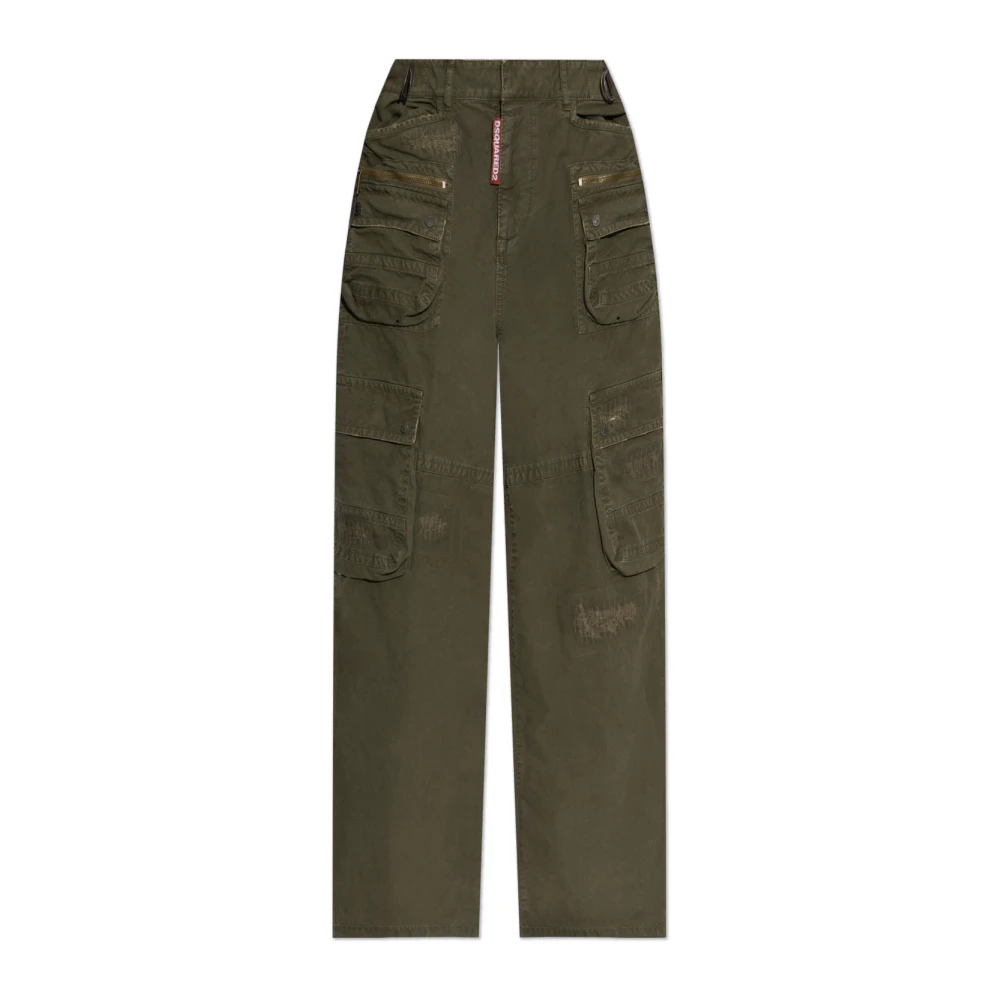 Dsquared2 Byxor med fickor Green, Dam