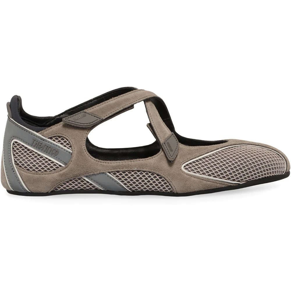 The Attico Gray Ballerina Floor 01 - Female - Ballerina Shoes - 8 Uk - Shoes