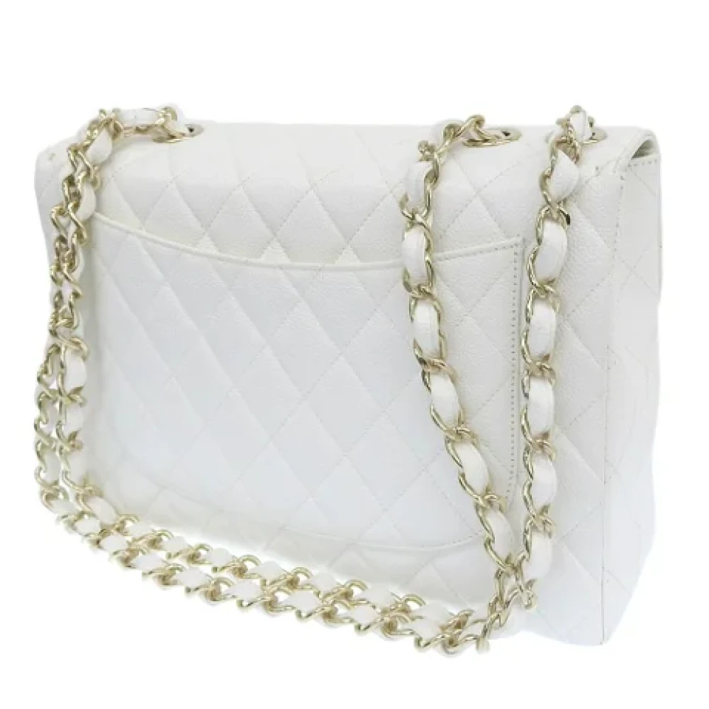 Chanel Vintage Pre-owned Fabric shoulder-bags White Dames