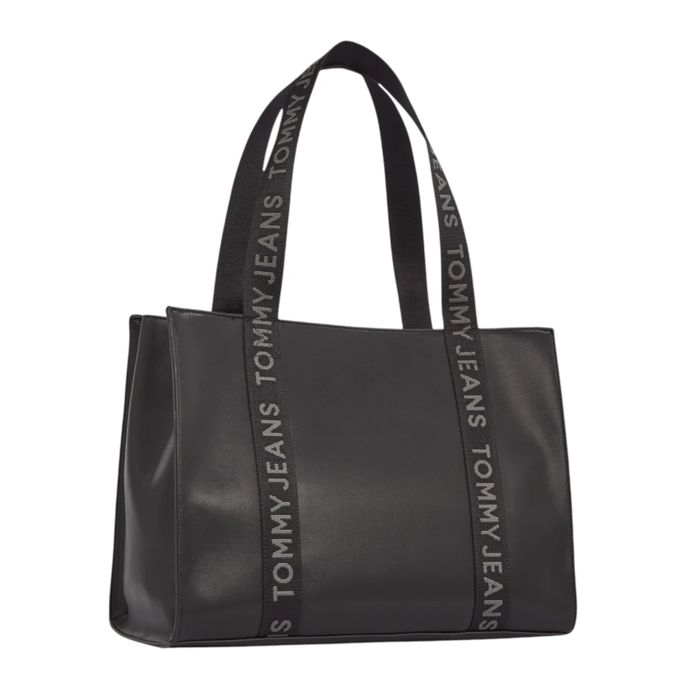 Tommy Hilfiger Zwarte handtas met ritssluiting voor dames Black Dames