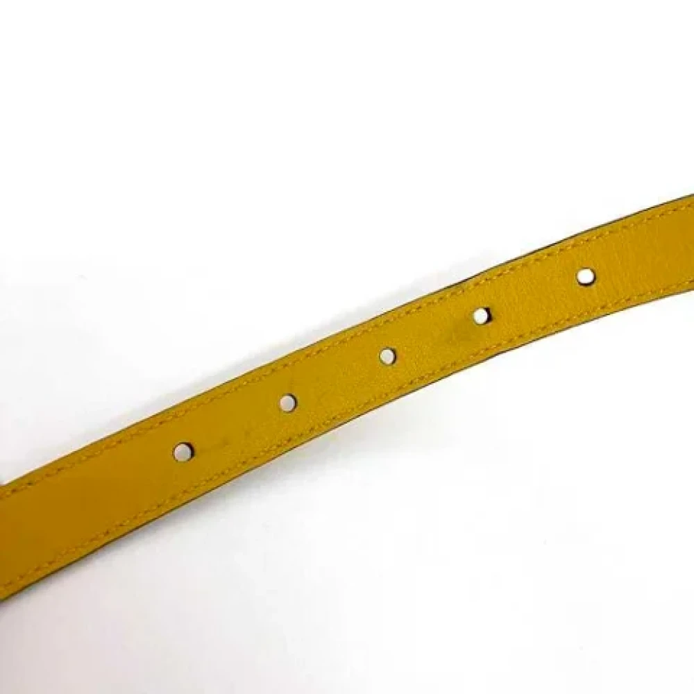 Gucci Vintage Pre-owned Leather belts Yellow Dames
