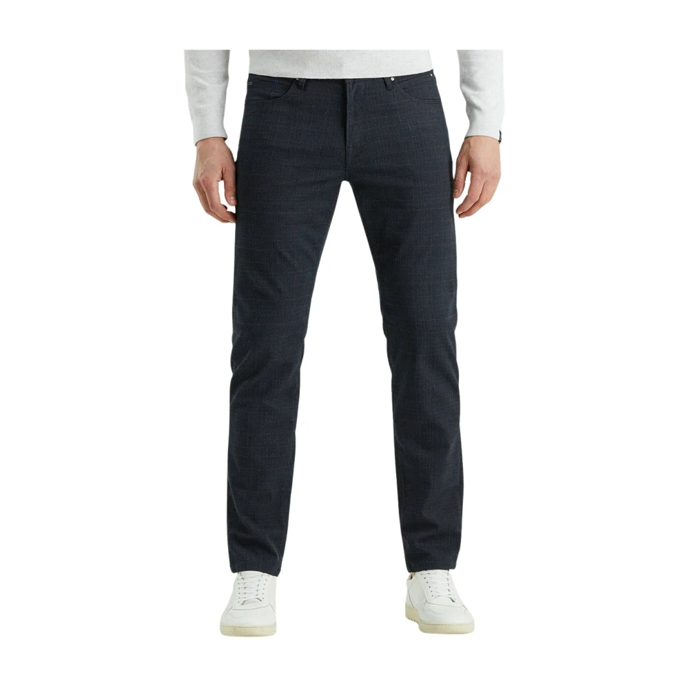 Vanguard Chino V7 Rider Check Broek Blue Heren