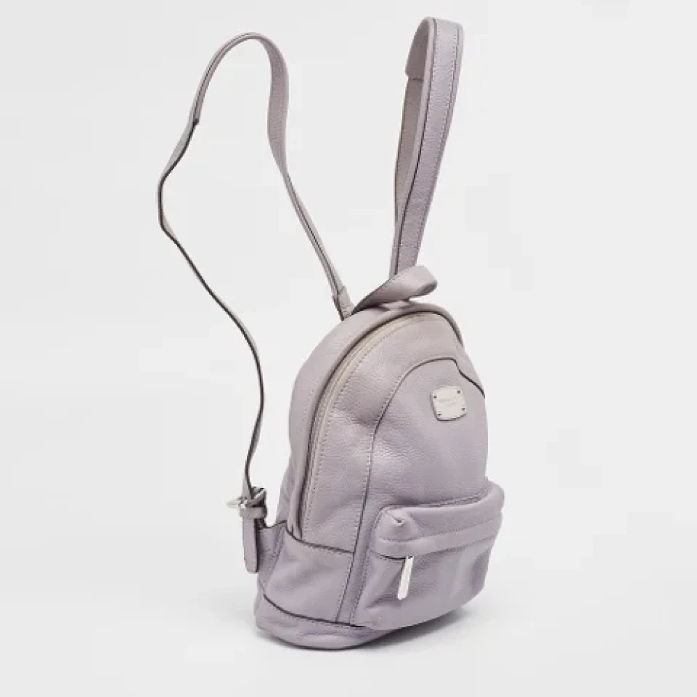 Michael Kors Pre-owned Leather backpacks Purple Dames