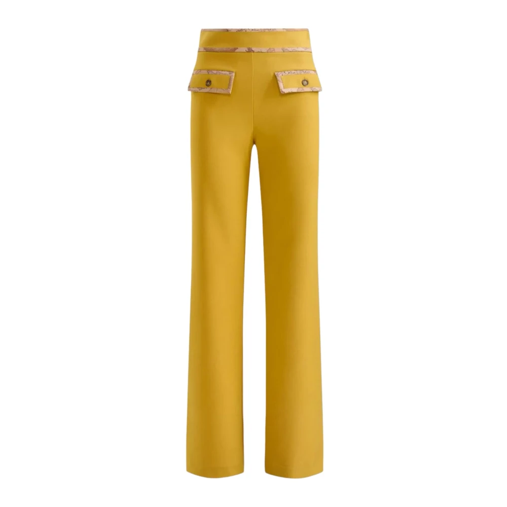 Alviero Martini 1a Classe Stijlvolle Herenbroeken Yellow Dames
