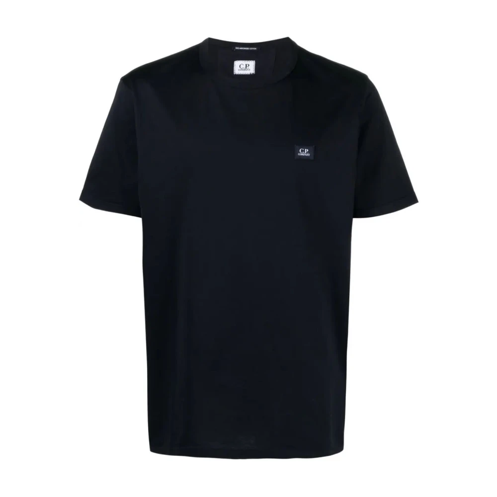 C.P. Company Eclipse Mercerized Katoenen T-shirt Black Heren