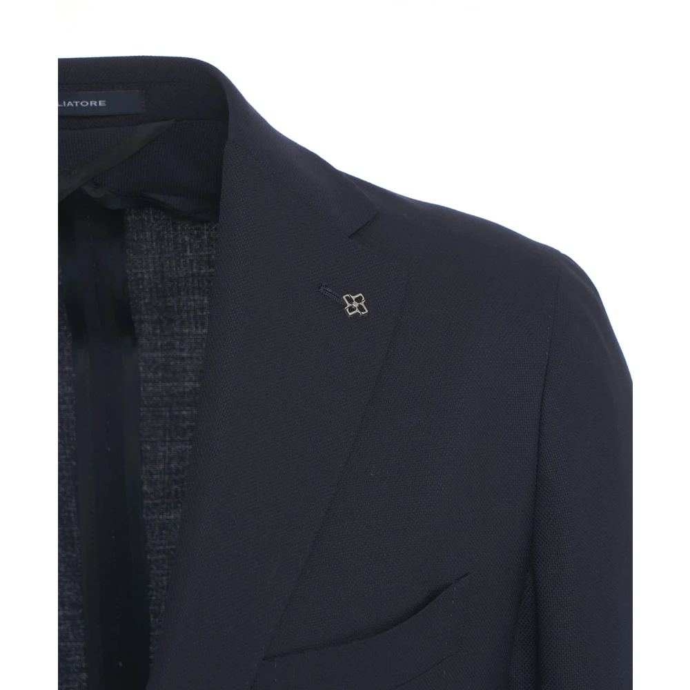Tagliatore Herenkleding Blazer Blauw Ss25 Blue Heren