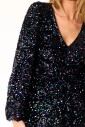 robe-midi-a-paillettes-lilas-noir