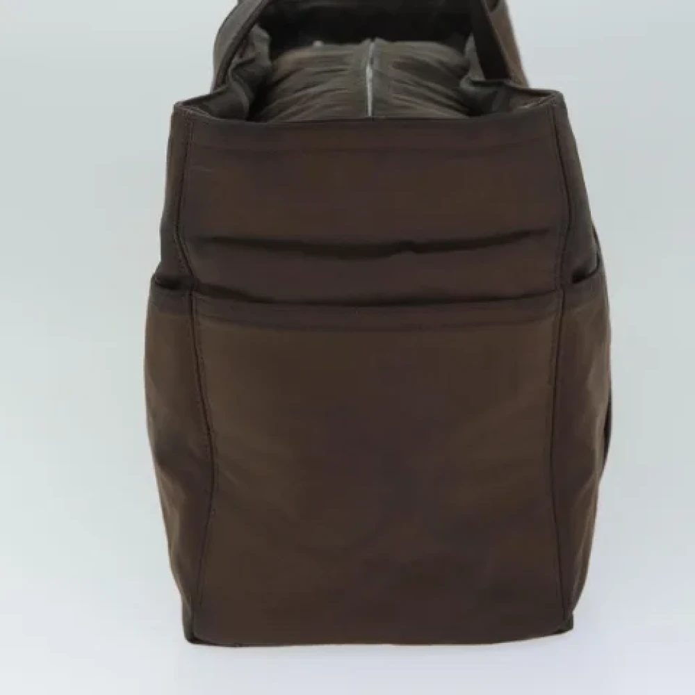 Hermès Vintage Pre-owned Nylon handbags Brown Dames