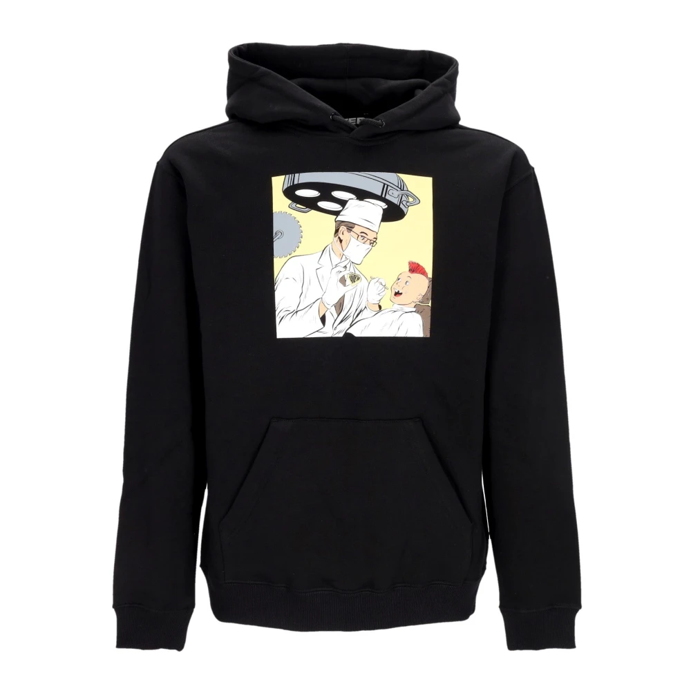 Iuter Uomo Nero - Felpa Nera Medico Manica Lunga - Sweatshirts & Hoodies - L