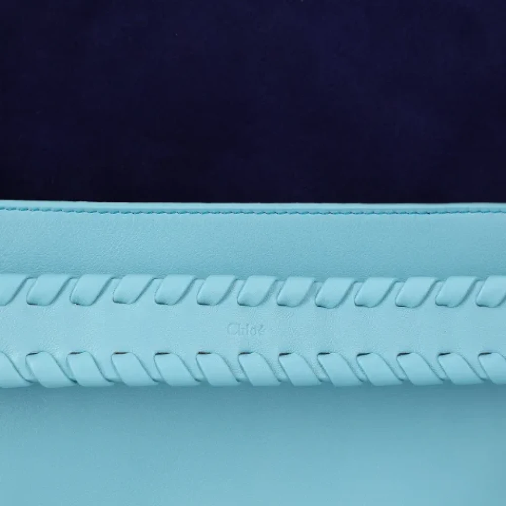 Chloé Leather clutches Blue Dames