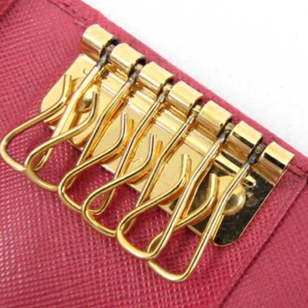 Prada Vintage Pre-owned Leather key-holders Pink Dames