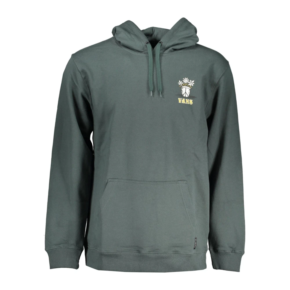 Vans Groene hoodie met bedrukt logo Green Heren