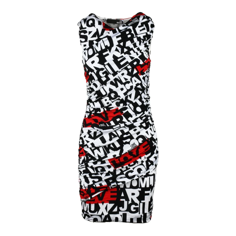 Love Moschino Damesjurk in Viscosemix Multicolor Dames