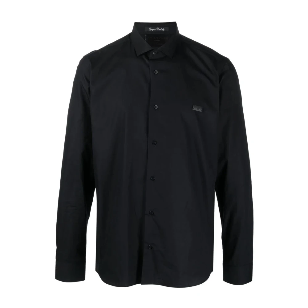 Philipp Plein Casual longsleeve shirt in zwart Black Heren