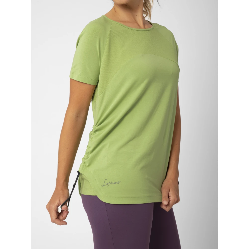 LaMunt Bladgroene Actieve Tee Green Dames