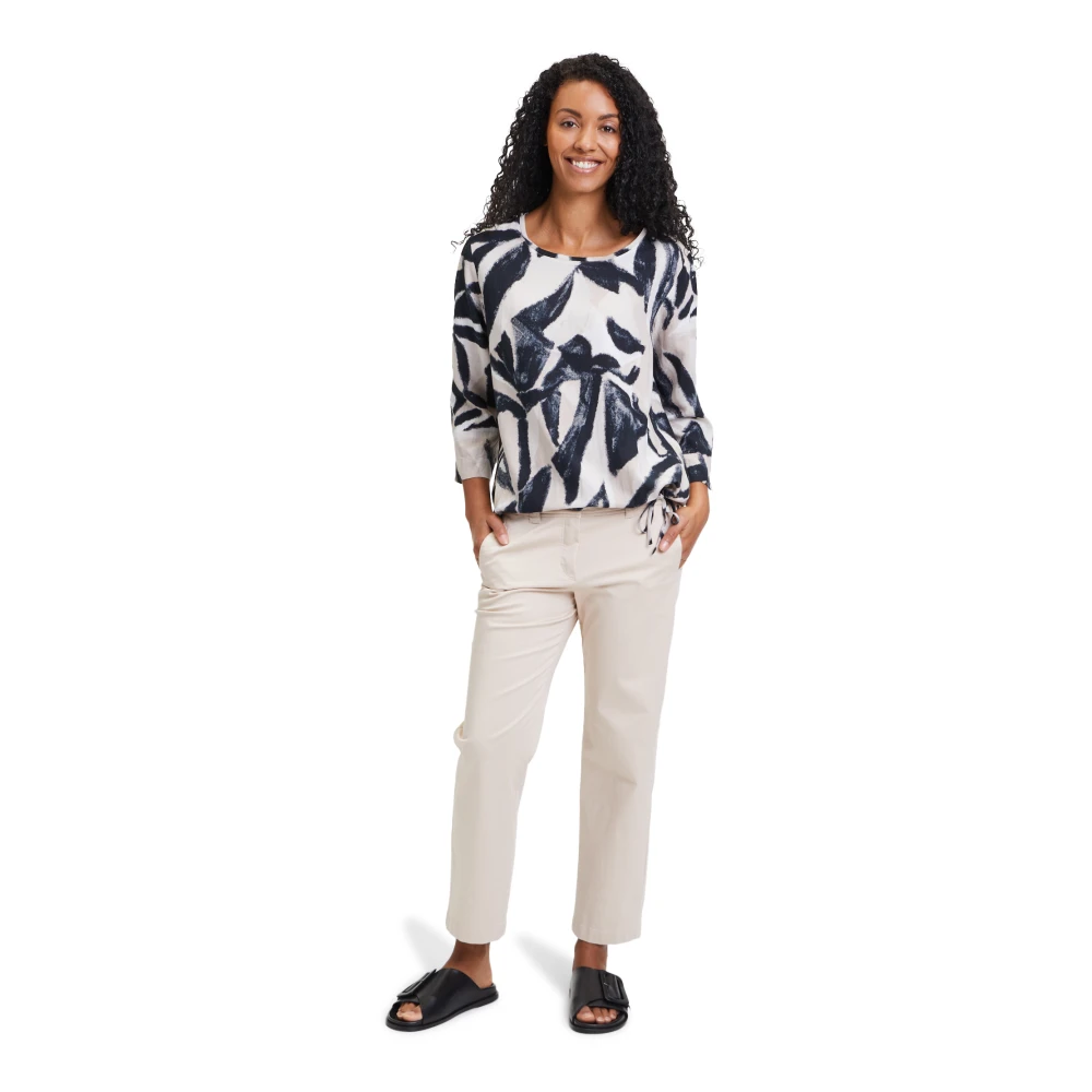 Betty & Co Grafische Print Blouse Shirt Multicolor Dames