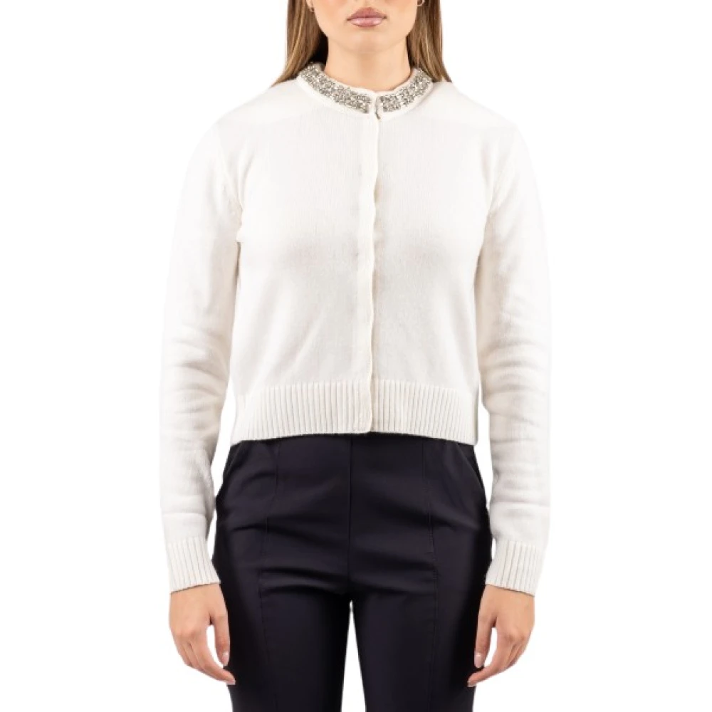 Pinko Cardigan Donna - Female - Cardigans - White - L - Knitwear
