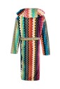zigzag-print-hooded-bathrobe