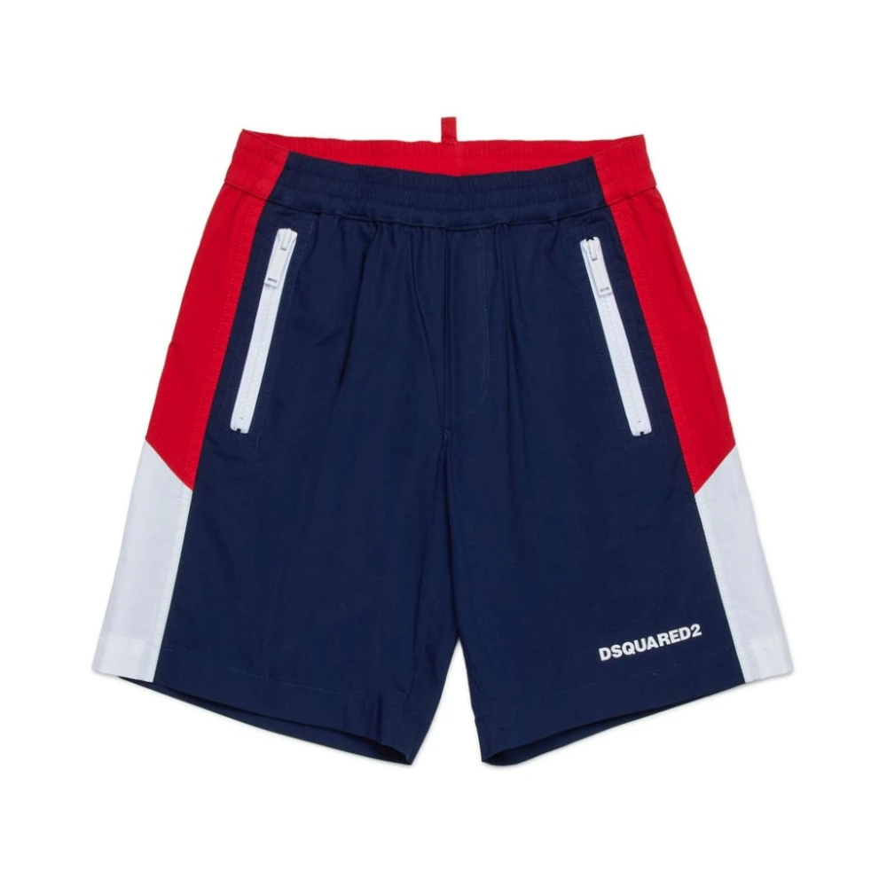 Dsquared2 Boys Blue Bermuda Shorts For - Shorts - 16 Y - Kids