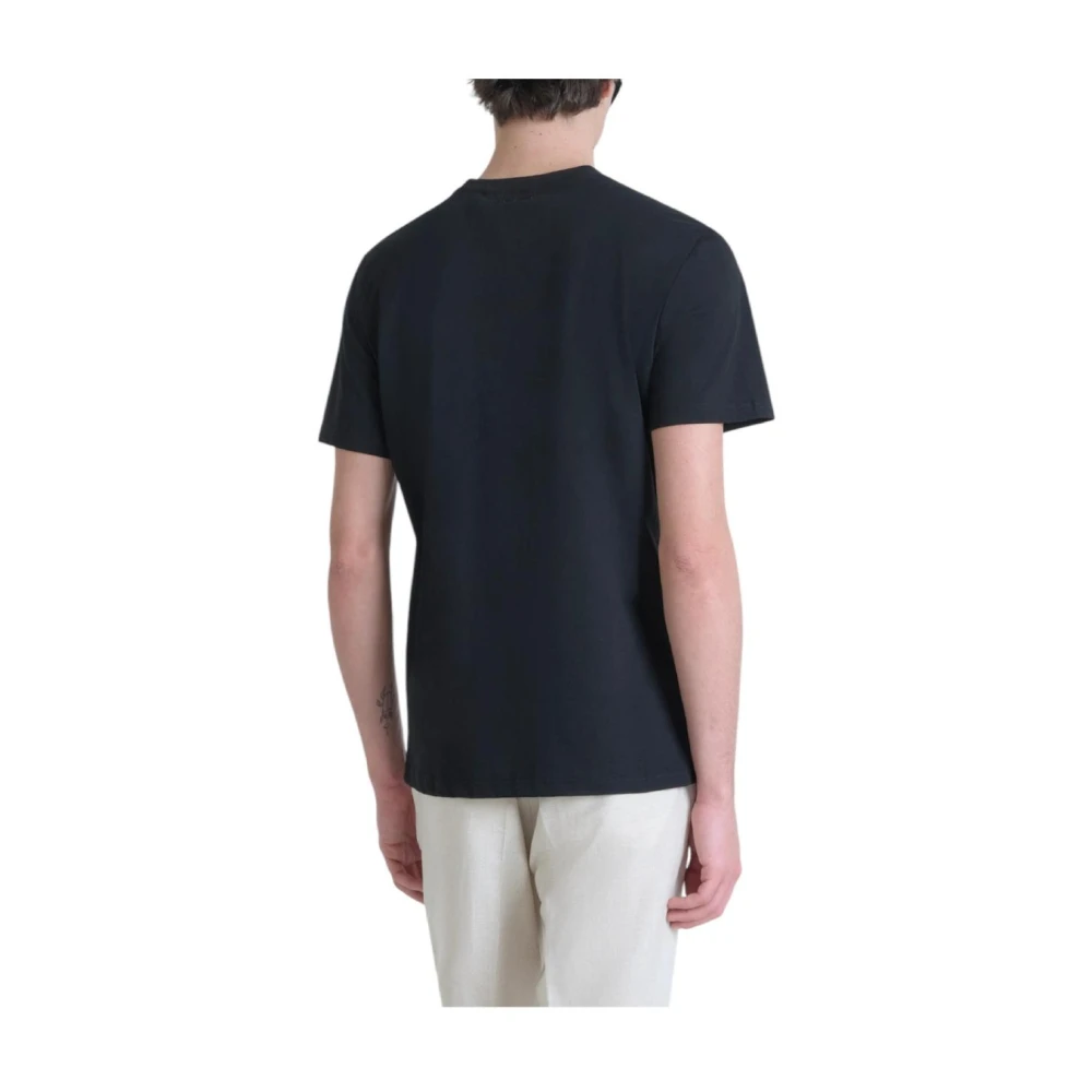 Antony Morato Grafische Panther Print Katoenen T-shirt Black Heren