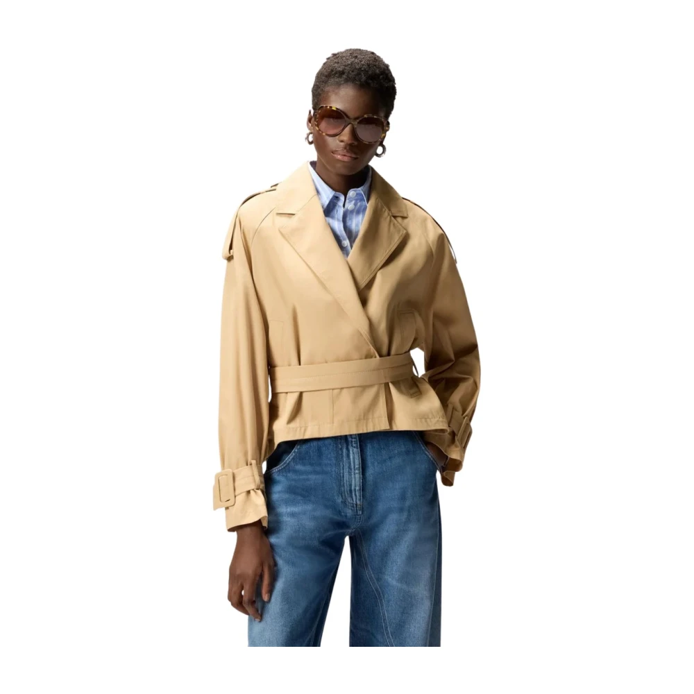 Pinko Tanya Trench Coat - Female - Light Jackets - Beige - Xs - Jackets