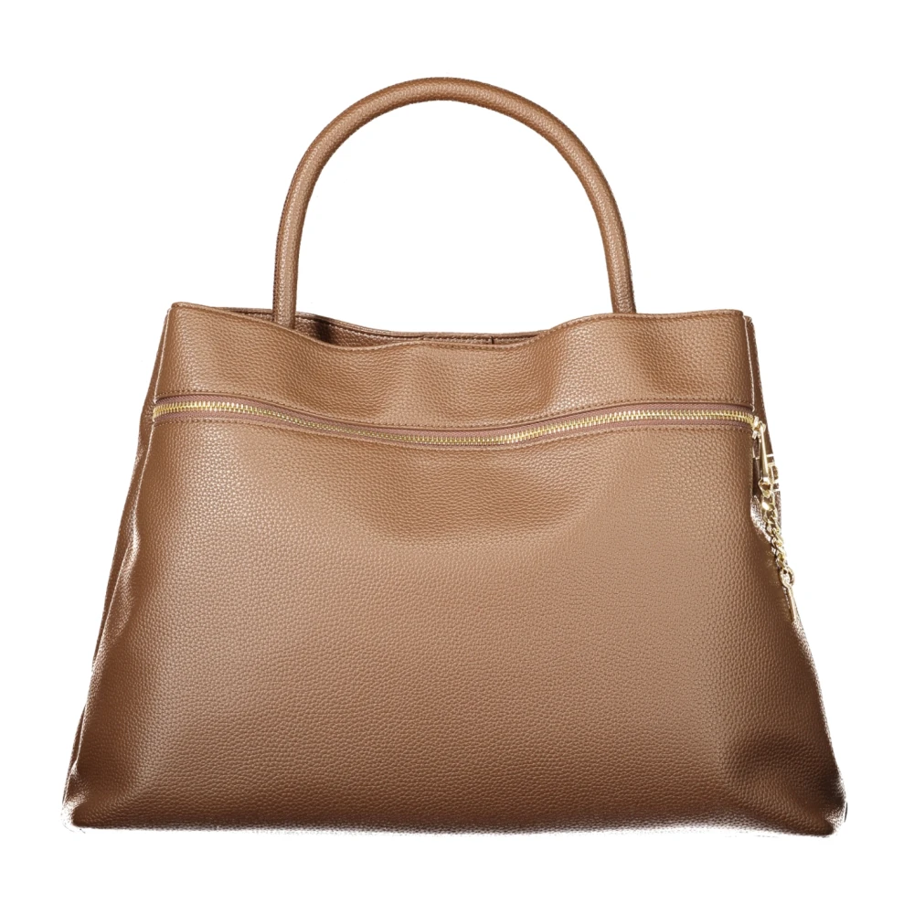 Twinset - Shopper Bag Mit Tasche Und Ovalem T-Verschluss - Bags - Damen - Braun - One Size - Bild 5