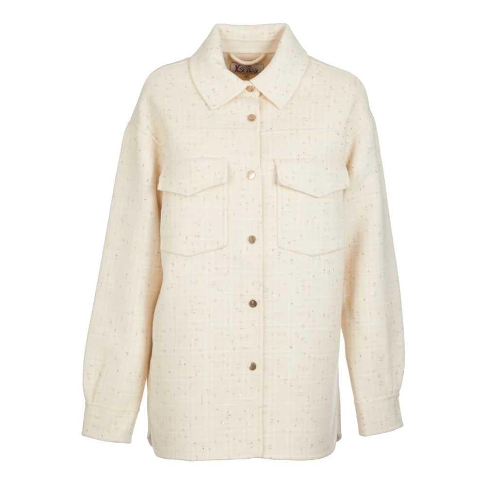 Saint Barth Witte Jas Overhemd White Dames