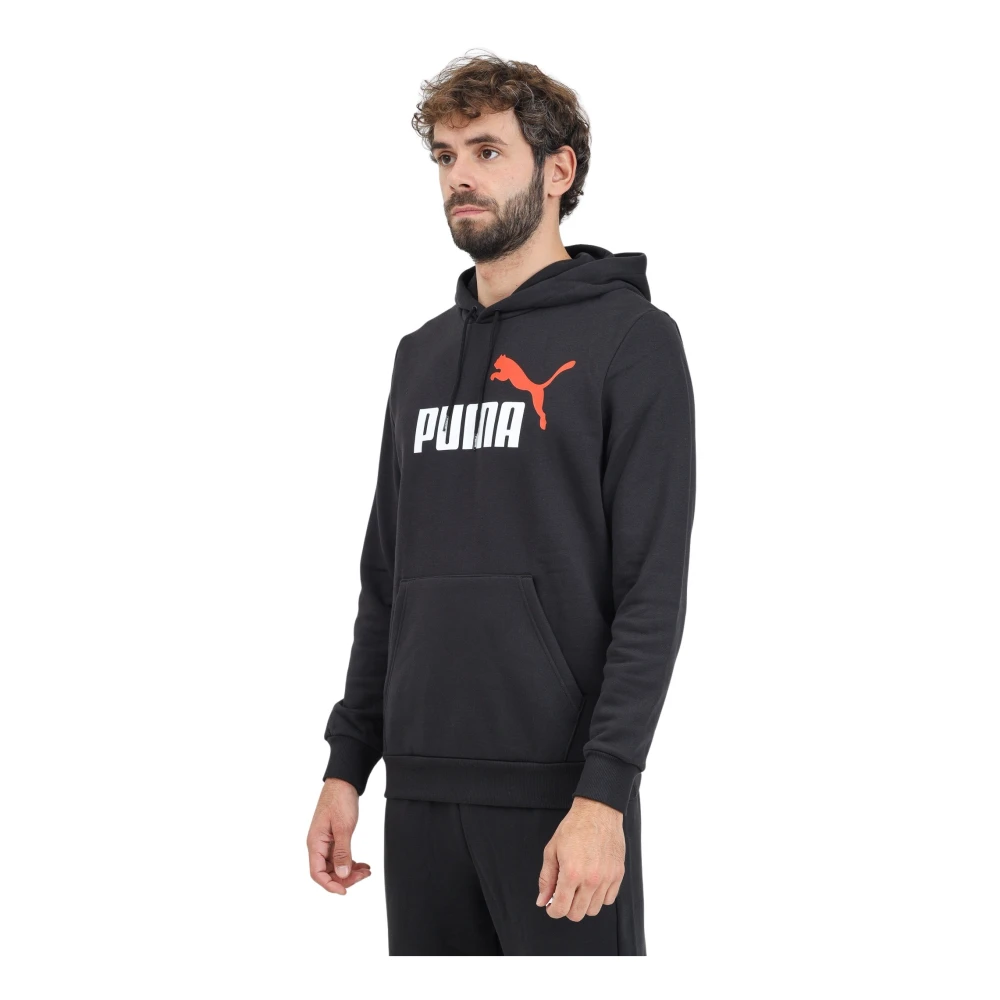 Puma Essentials+ Hoodie Zwart Mannen Herfst Winter Stijl Black Heren
