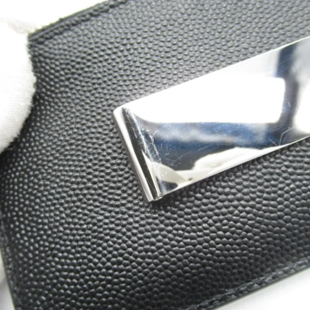 Saint Laurent Vintage Pre-owned Leather wallets Black Dames