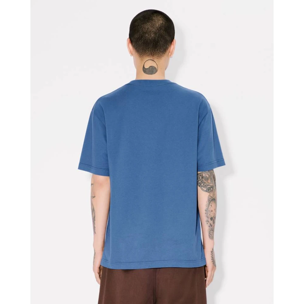 Kenzo Pop Jersey Bedrukt T-shirt Blue Heren