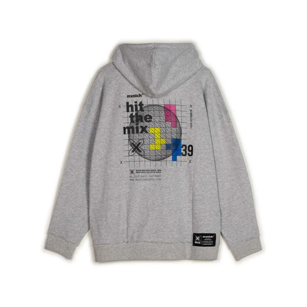 Munich Streetwear Oversized Hoodie Grijs Gray Heren