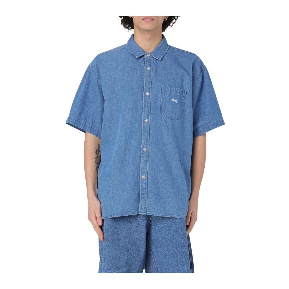 Shirts > Denim Shirts - - Obey - Modalova